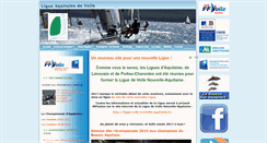 Desktop Screenshot of ligue-voile-aquitaine.com