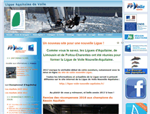 Tablet Screenshot of ligue-voile-aquitaine.com